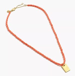 NWOT Madewell Beaded Pandent Necklace